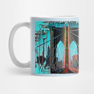 Cartoon Brooklyn Bridge Mug